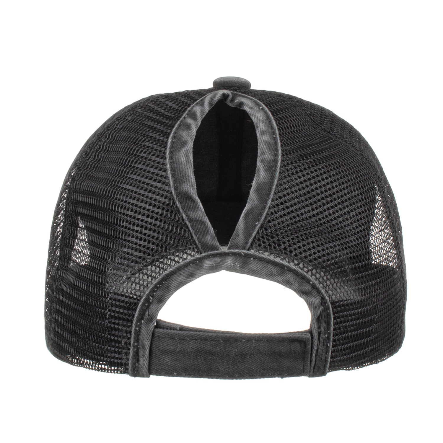 Wholesale Washed distressed ponytail baseball cap